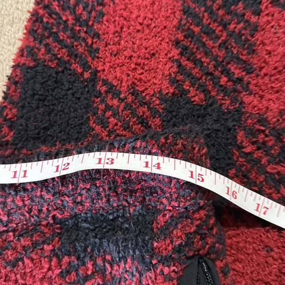 Skims Set  NWT Cozy Brick Buffalo Check Textured Hoodie & Jogger Set - Picture 6 of 16